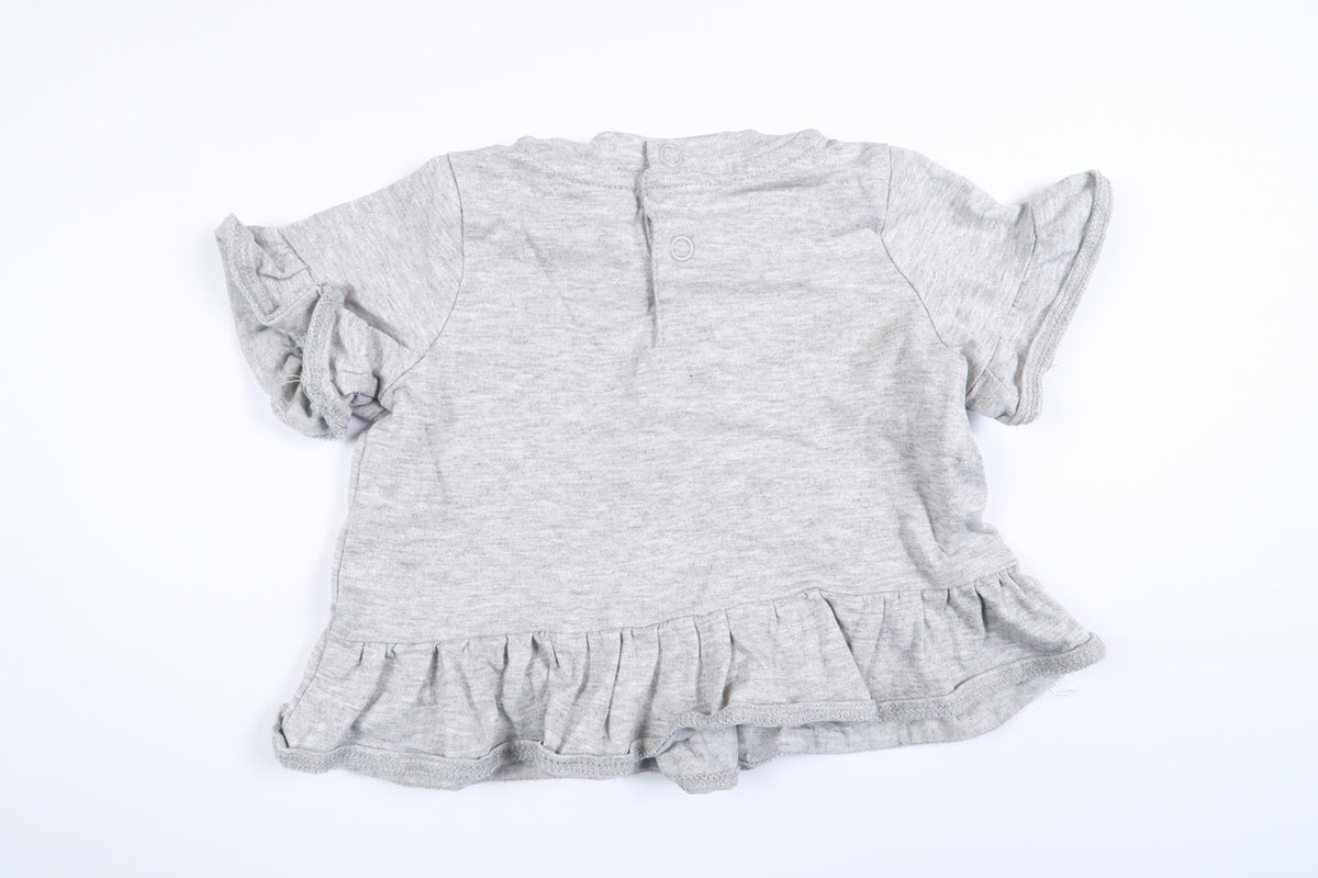 Grey short-sleeved shirt from H&M in size 56