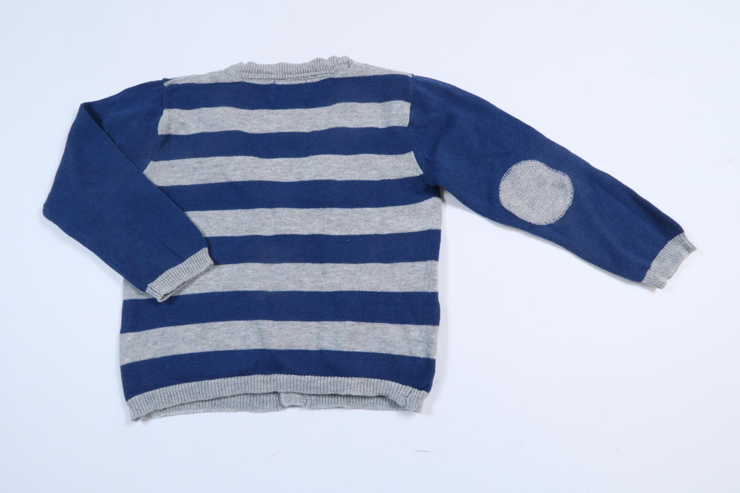 Blau gestreifte Strickjacke von NoaNoa Miniature in Größe 74