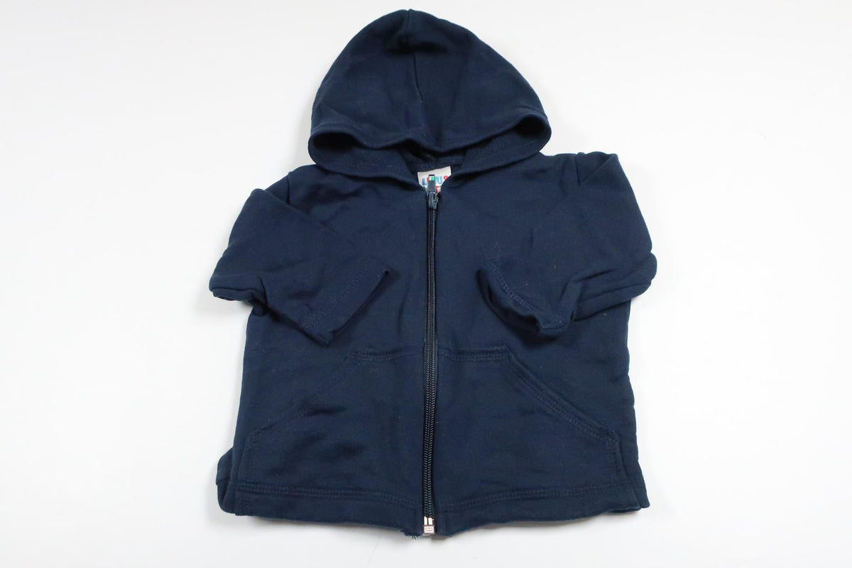 Navy blue hooded jacket from Linus & Lotta in size 60