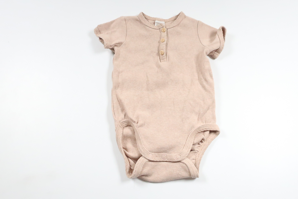 Ribbed bodysuit from H&M - Size 68 - Beige