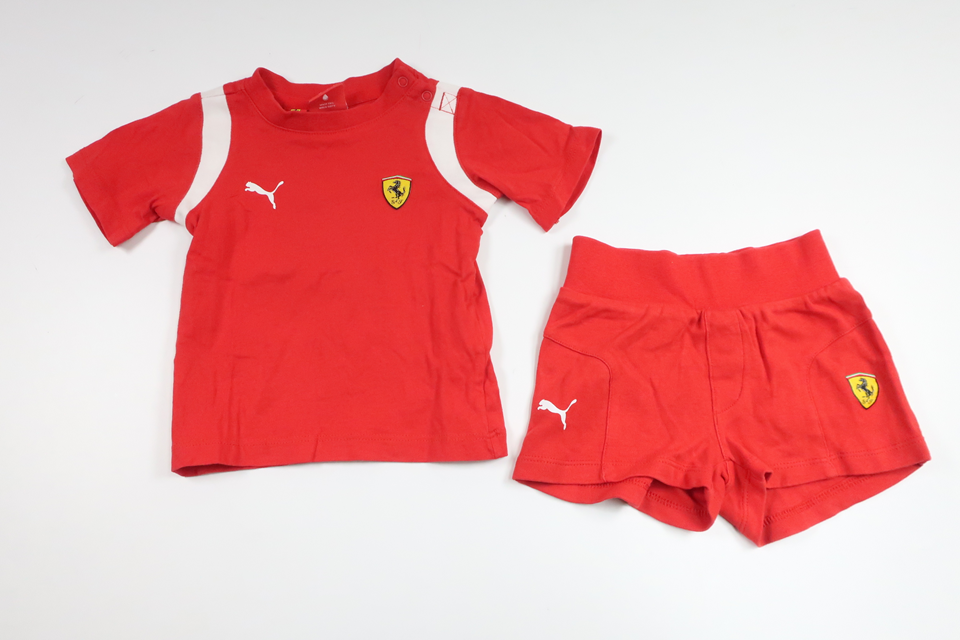 Set aus Shorts und T-Shirt Ferrari von Puma – Größe 68 – Rot
