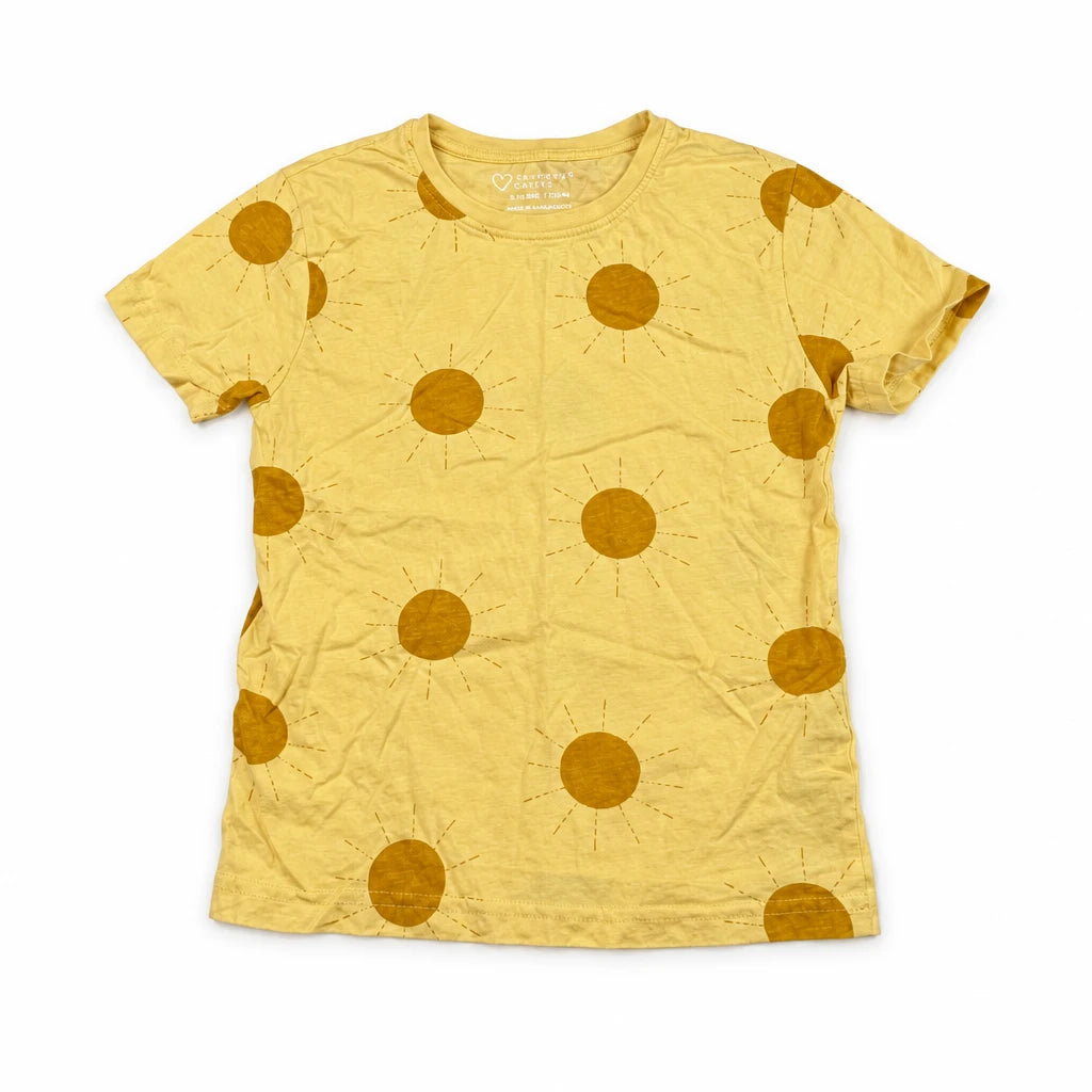 Mönstrad t-shirt från Primark Cares - Storlek 122 - Gul