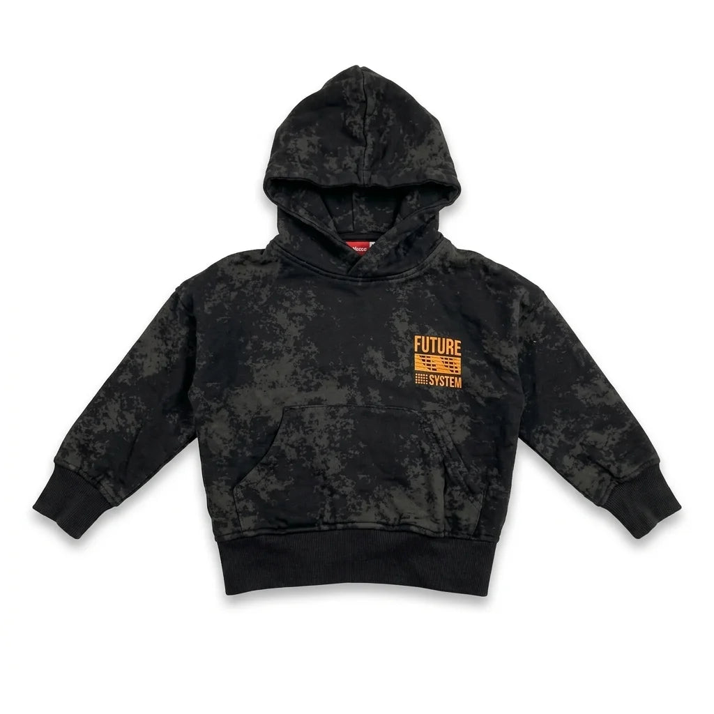 Blommig munkjacka från D.M.D - Storlek 98/104 - Svart