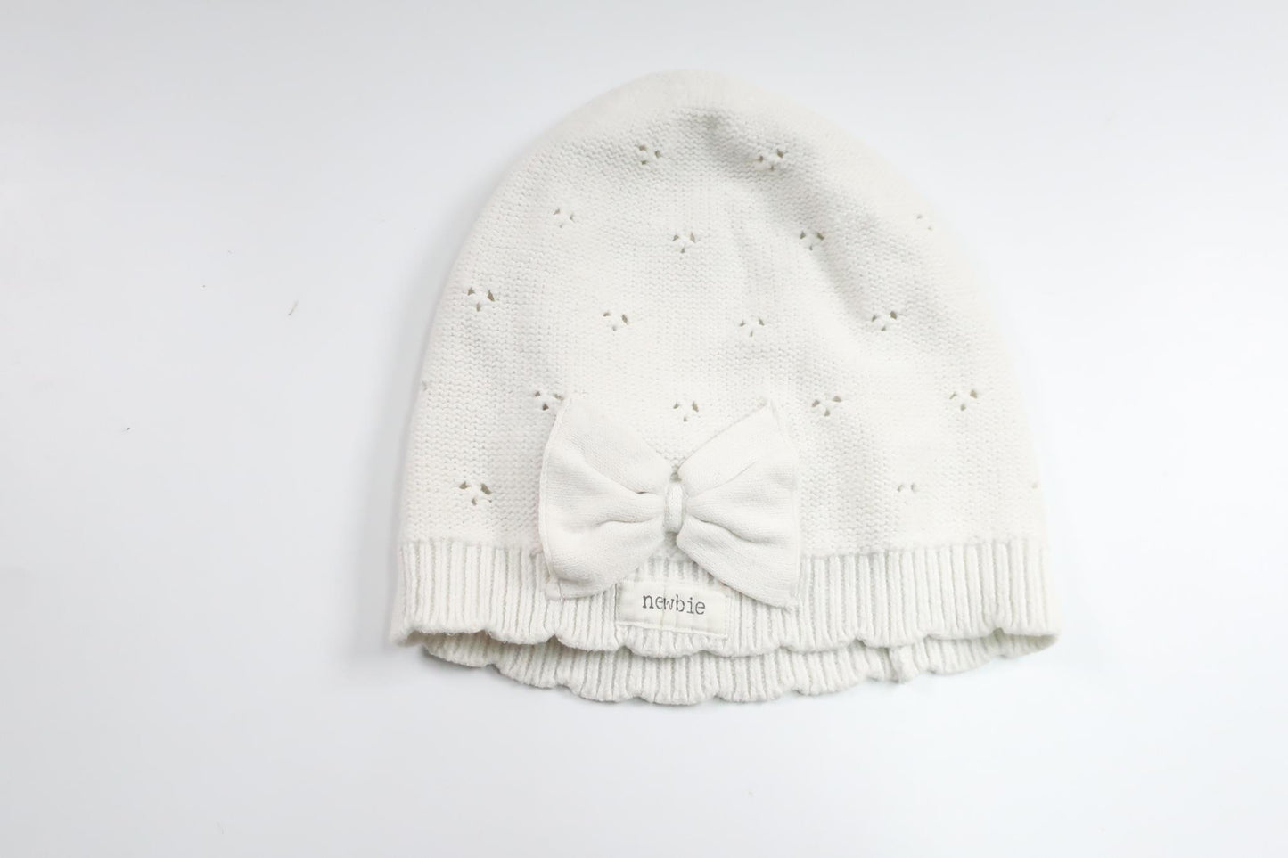 Strickmütze von Newbie – Größe 48/50 – Weiß