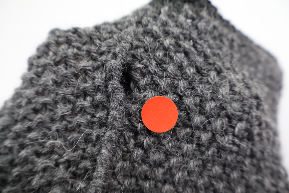 Wool poncho from Hemstickat - Size 104/110 - Grey