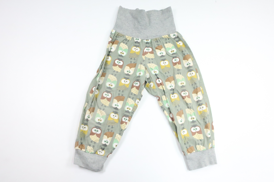 Pants with owls from Hemsytt - Size 92/98 - Grey