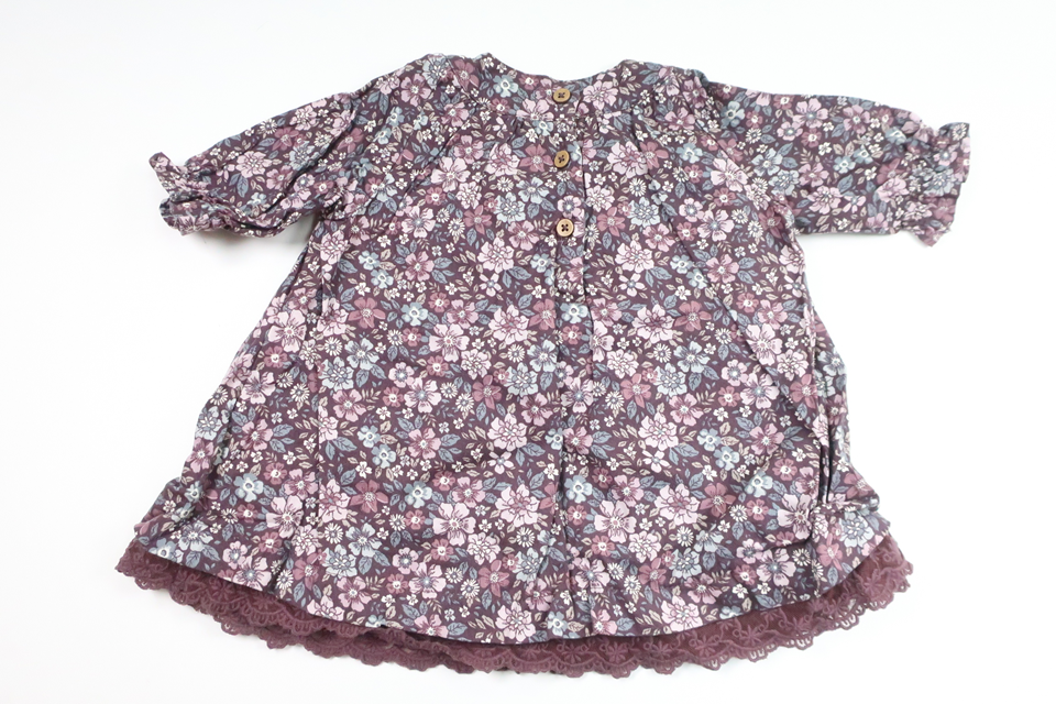Floral dress from Newbie - Size 62 - Purple