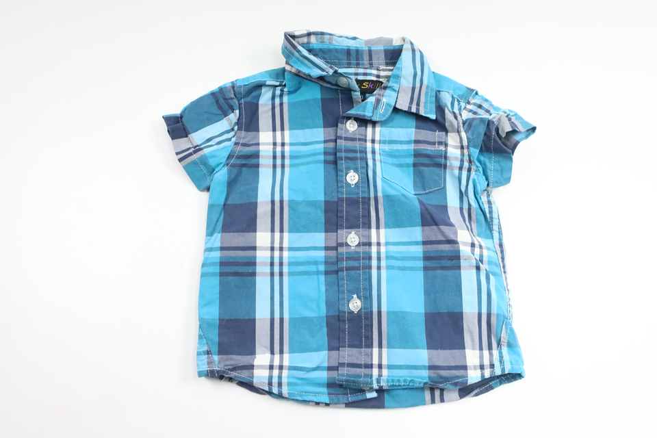 Checked shirt from Baby Skill - Size 80 - Blue