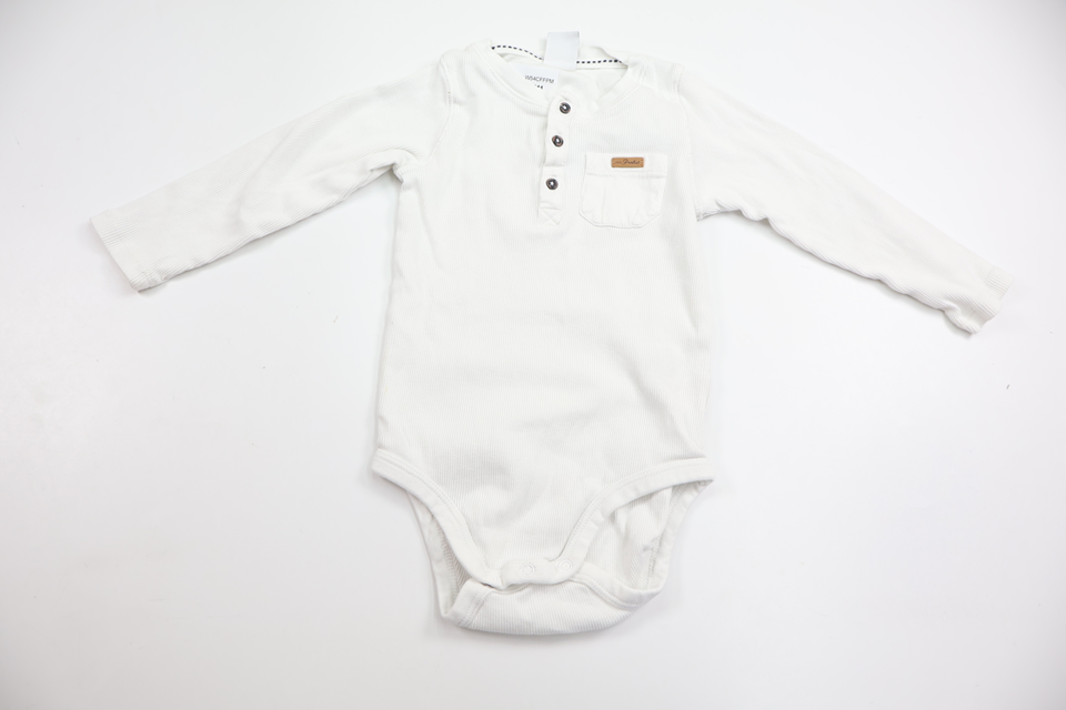 Ribbed bodysuit from Lindex - Size 86 - White