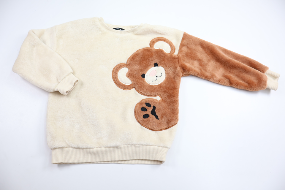 Fleece sweater from Tenezis - Size 98 - Off-white