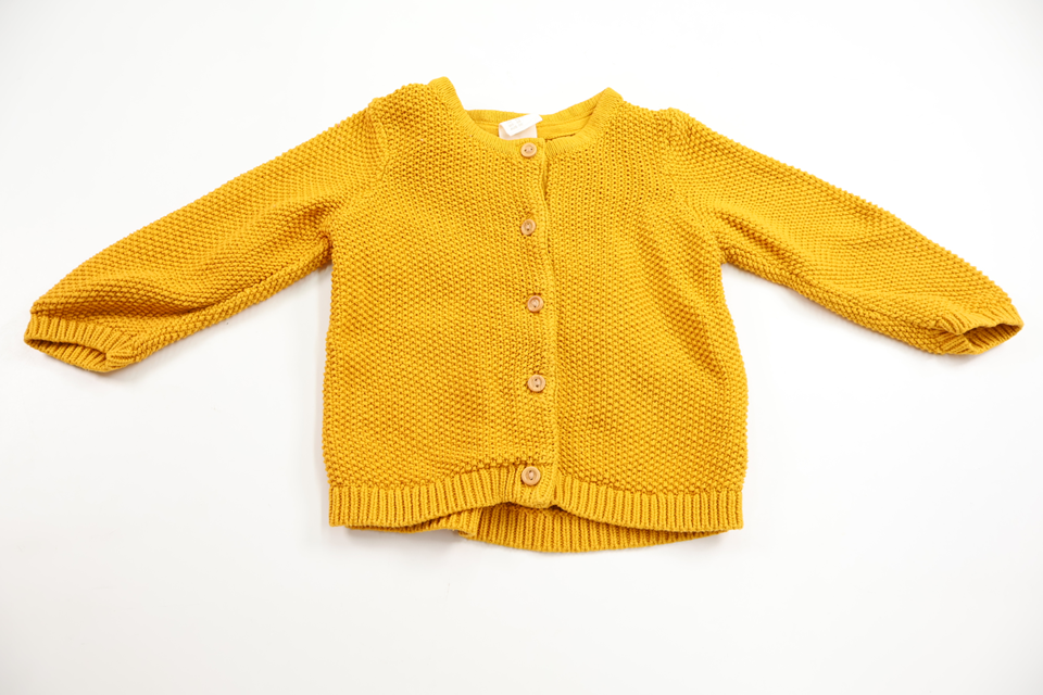 Knitted cardigan from H&M - Size 68 - Yellow