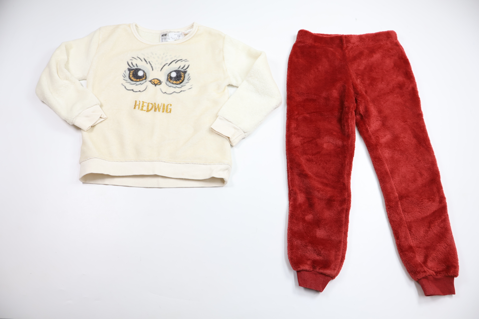 Tvådelad pyjamas med Harry Potter från H&M - Storlek 110/116 - Beige