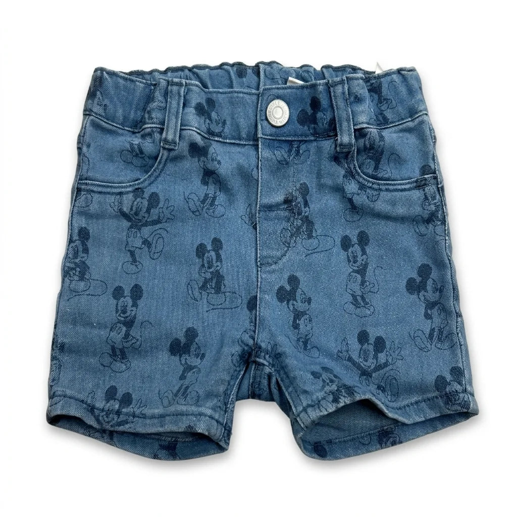 Mönstrade shorts från H&M - Storlek 80 - Denim