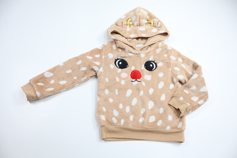Fleece hoodie from Kappahl - Size 98/104 - Beige