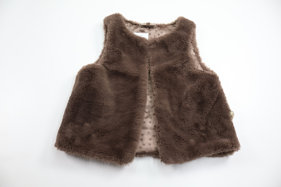 Faux fur cardigan from PompdeLux - Size 110/116 - Brown