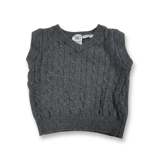 Rutig väst från H&M - Storlek EUR 56 - Grå