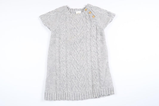 Gray knitted dress from H&amp;M in size 74