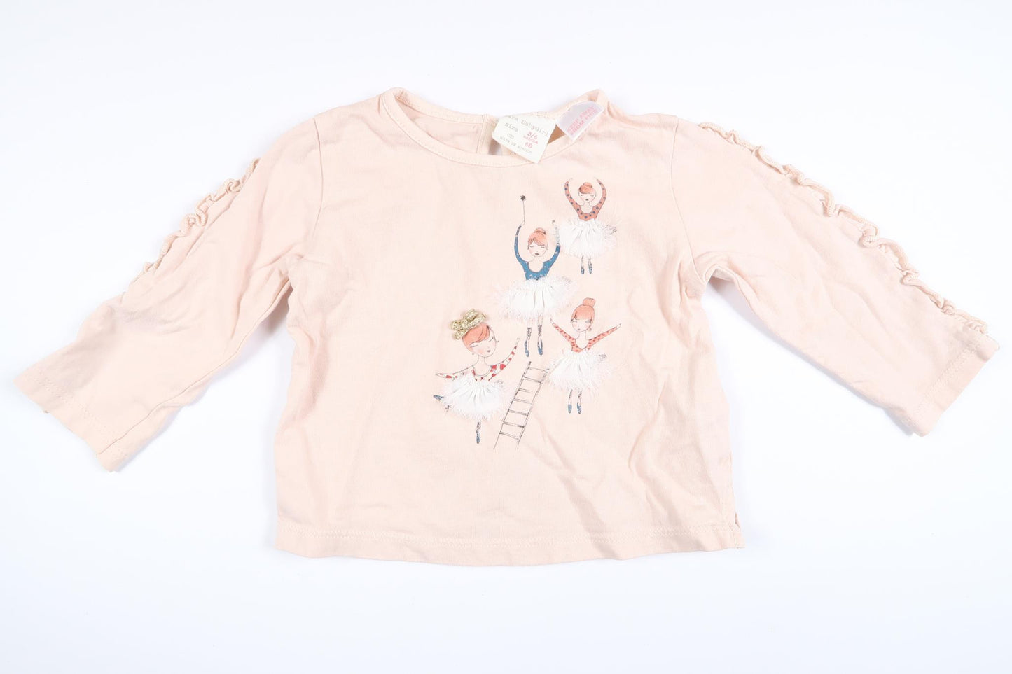 Pink long-sleeved sweater from Zara in size 68