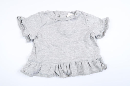Grey short-sleeved shirt from H&amp;M in size 56