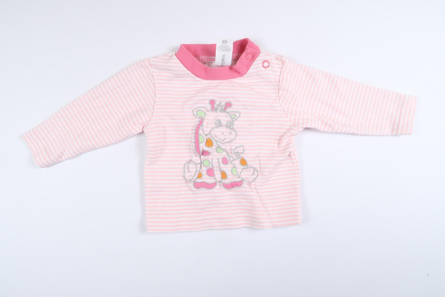 Pink striped long-sleeved sweater from Baby Club by C&amp;A in size 56