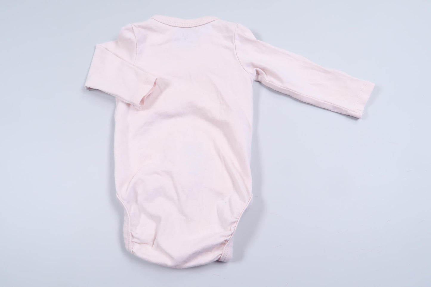 Pink long-sleeved wrap bodysuit "Baby Sister" from H&amp;M in size 56