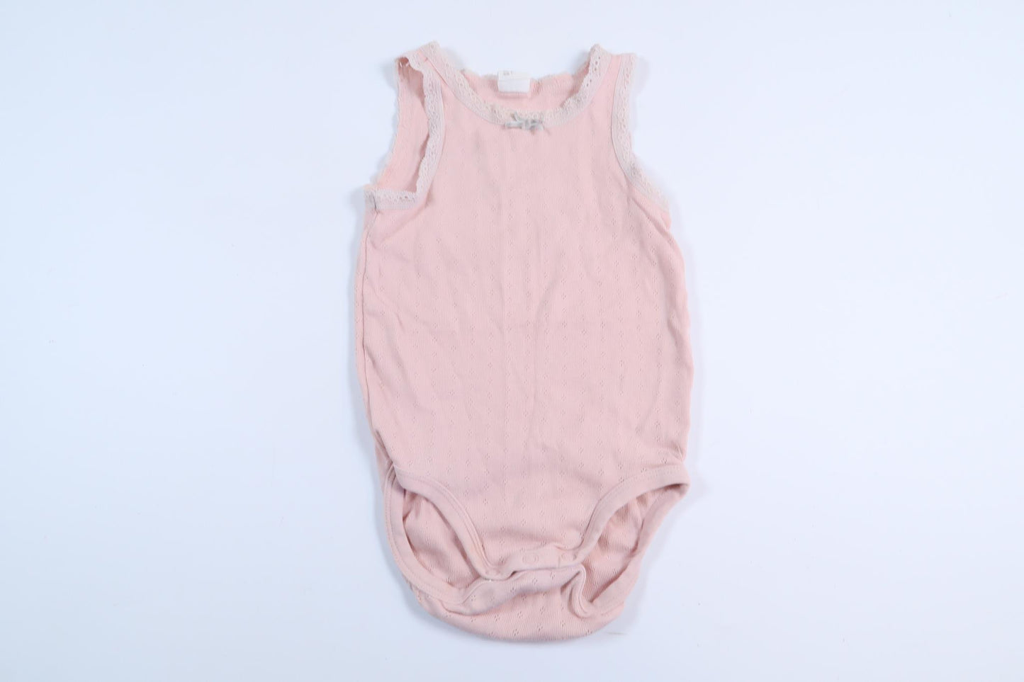 Pink linen bodysuit from H&M in size 80
