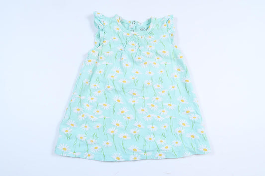Mint green dress with dandelions from Ellos in size 68