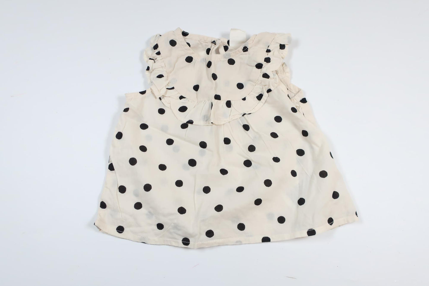 Cremefarbene Tunika mit Polka-Dots von H&MM in Größe 68