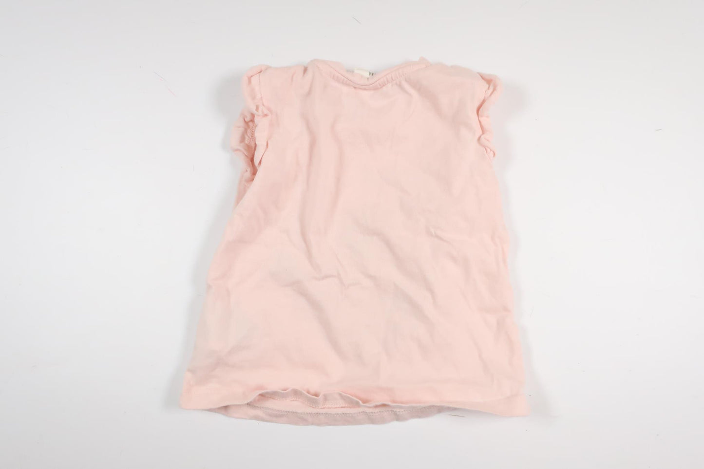 Pink short-sleeved sweater with leopard print from H&amp;M in size 68