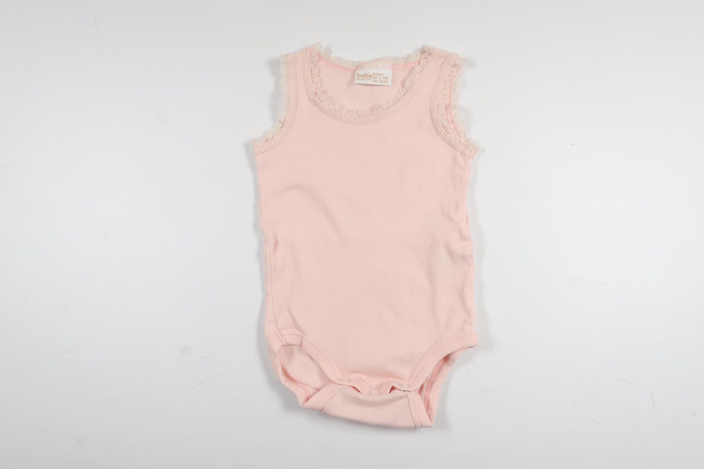 Rosa Leinenbody von Lindex in Größe 62