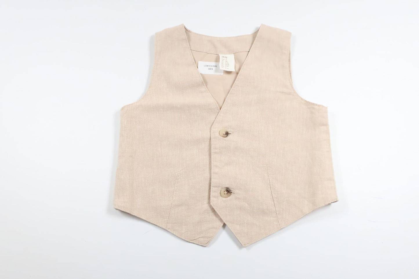 Anzugweste von H&M - Größe 74 - Beige