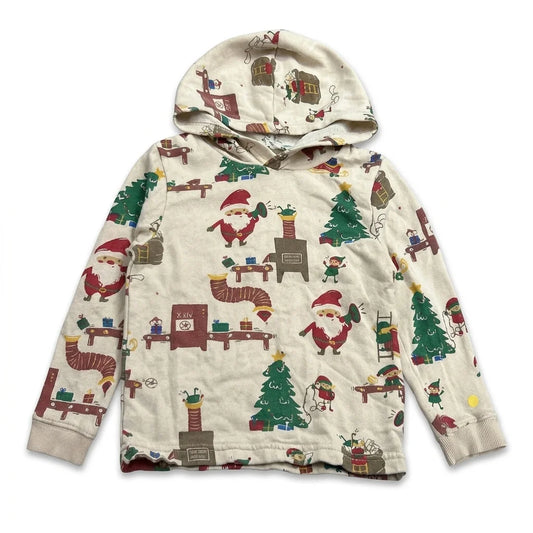 Patterned hoodie from H&M - Size 98/104 - Beige