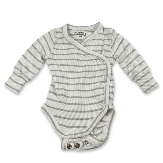 Randig body från Tiny One - Storlek 44 - Vit