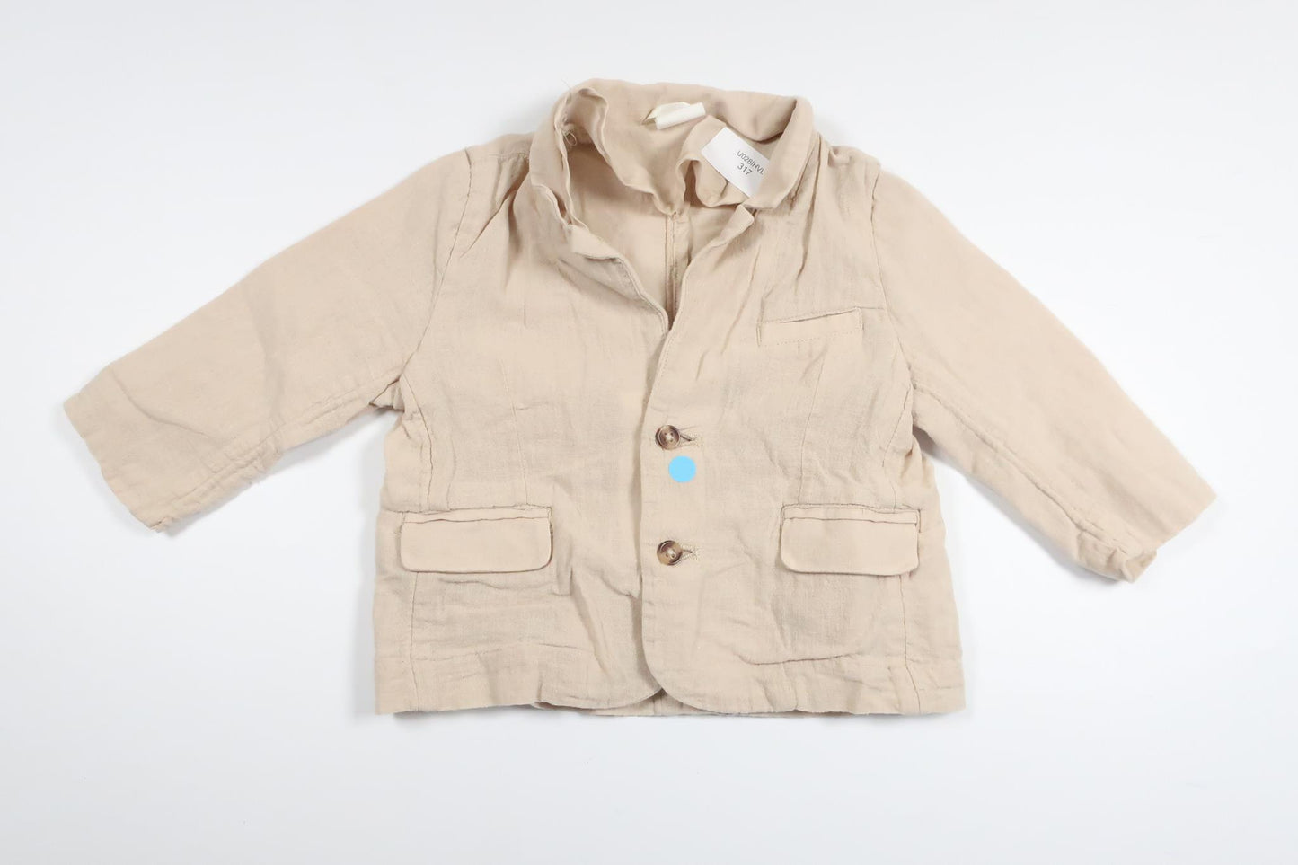 Linen blend blazer from H&amp;M - Size 68 - Beige