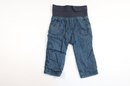 Leicht gefütterte Hose von Newbie – Größe 62 – Denim
