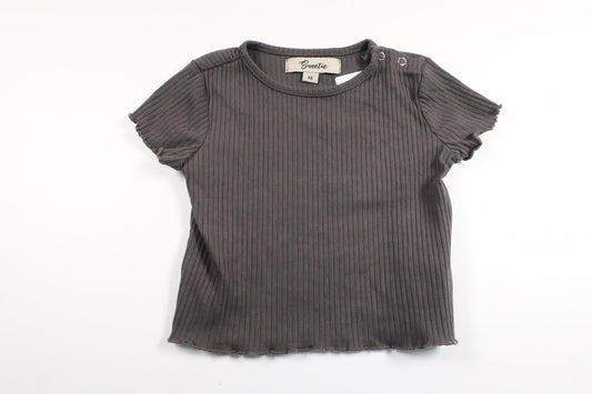 Ribbed t-shirt from Sweetie - Size 68 - Grey