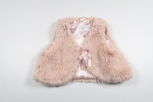 Faux fur vest from H&M - Size 68 - Pink