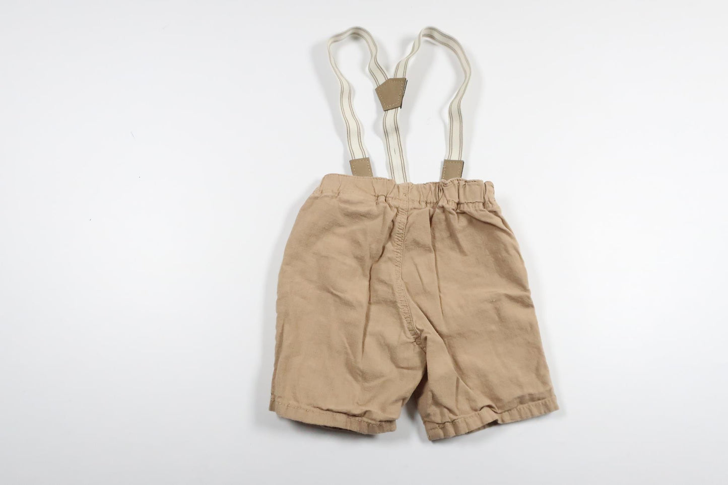 Suspender shorts from H&M - Size 74 - Beige