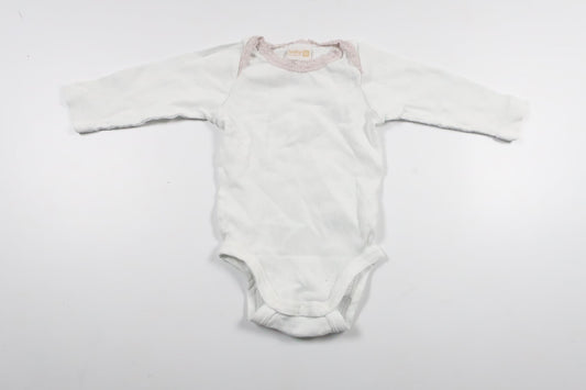 Ribbed bodysuit from Lindex - Size 56 - White
