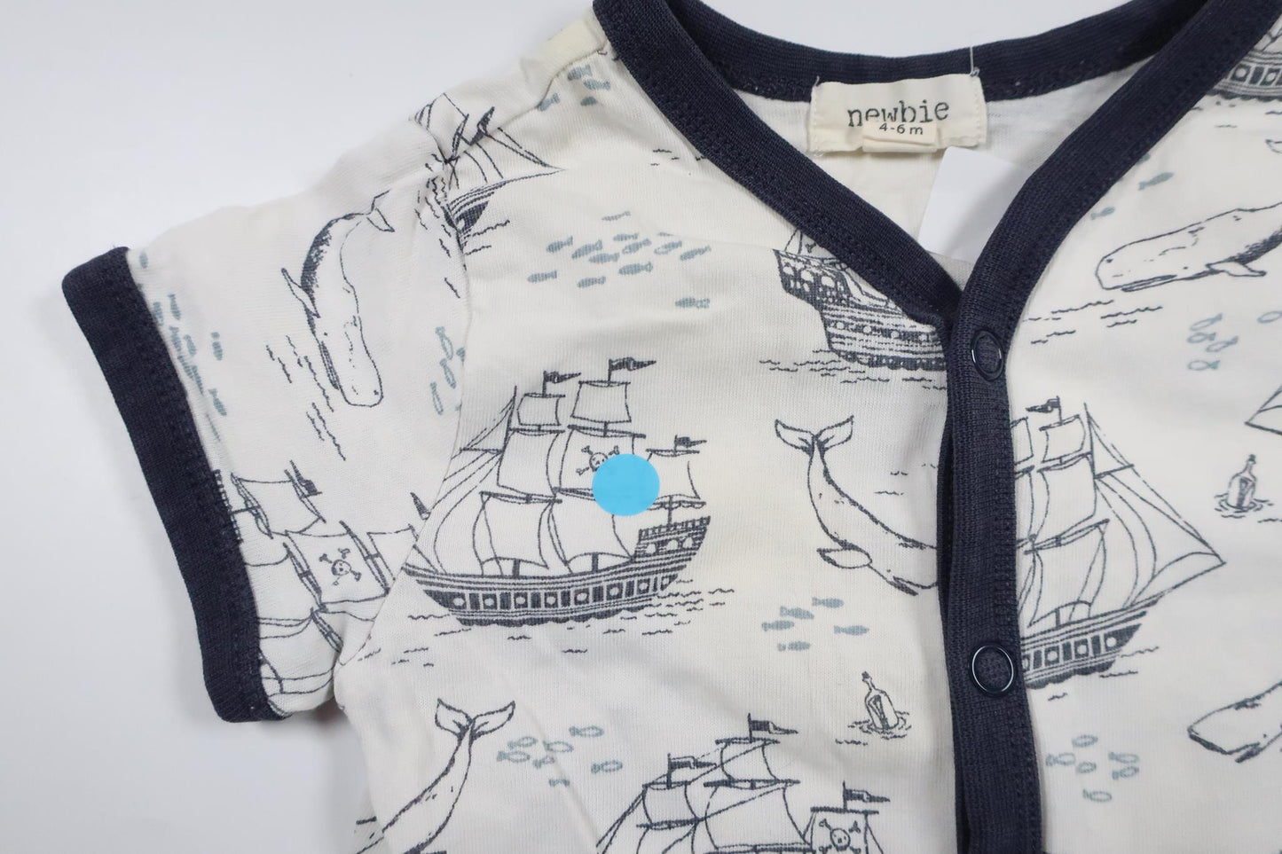 Pyjama von Newbie – Größe 68 – Weiß
