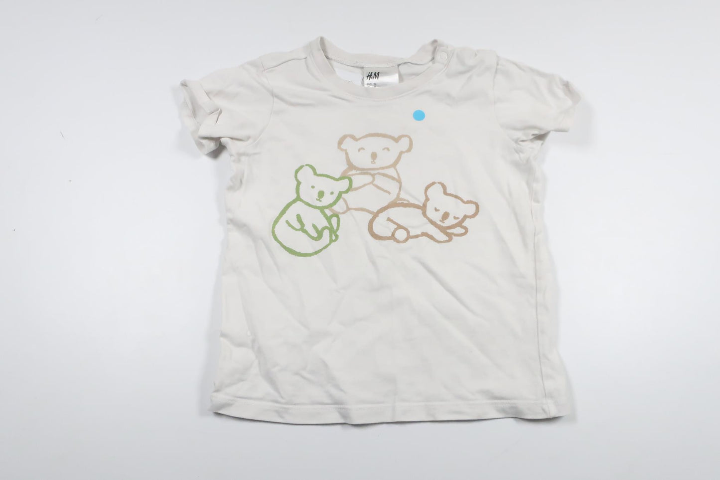 Pyjamaoberteil von H&MM - Größe 92 - Weiß