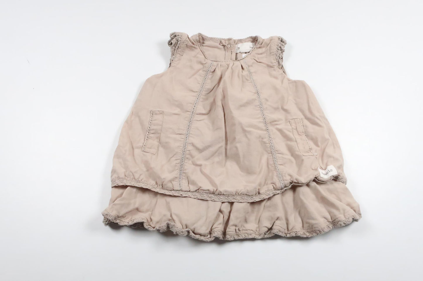 Kleid von Newbie – Größe 74 – Beige