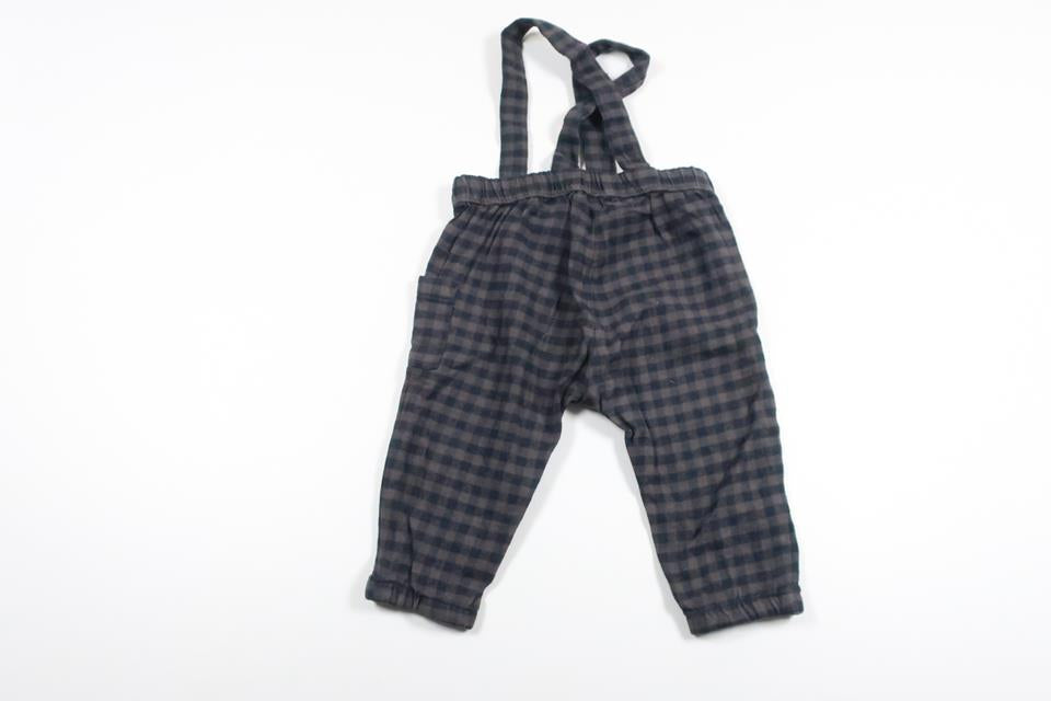 Checked overalls from H&amp;M - Size 74 - Brown