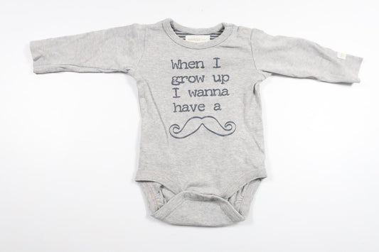 Body von Newbie – Größe 56 – Grau