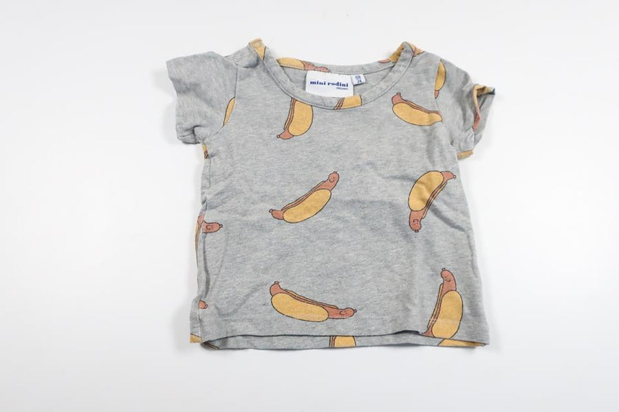T-Shirt von Mini Rodini – Größe 68/74 – Grau