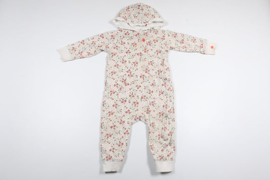 Geblümter Jumpsuit von Newbie – Größe 80 – Weiß