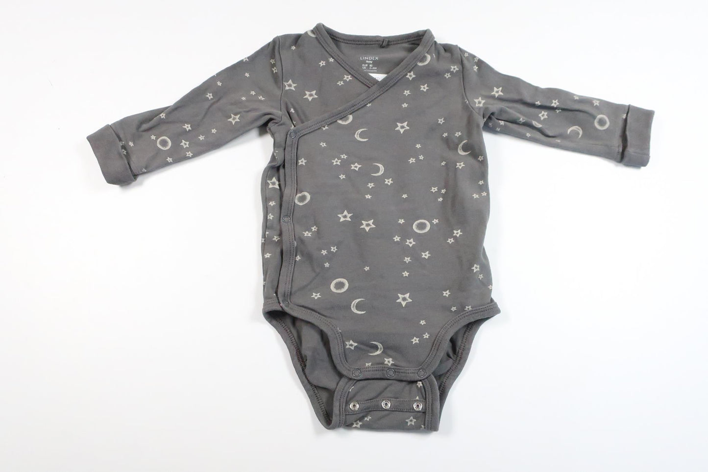 Wrap bodysuit from Lindex - Size 62 - Grey