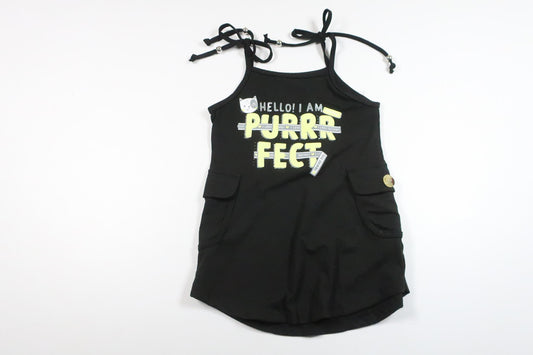 Dress with adjustable shoulder straps from Unknown - Size 98 - Black