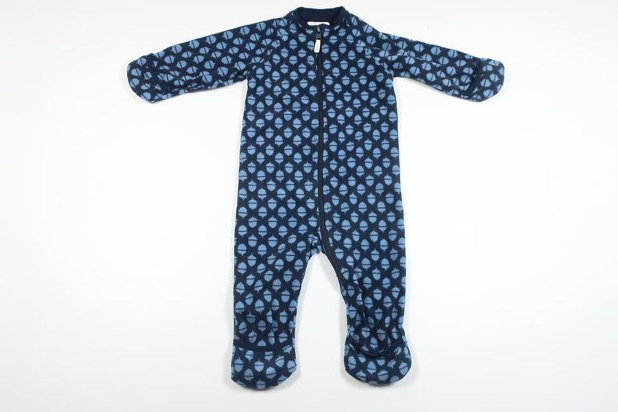 Fleece-Overall mit Eicheln von Reima – Größe 74/80 – Marineblau