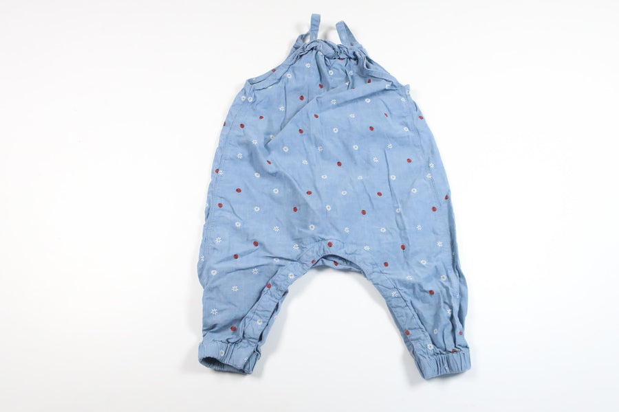 Floral jumpsuit from H&amp;M - Size 74 - Blue